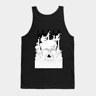 LUBER b/w Tank Top